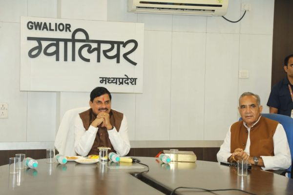 श्योपुर जिले के गसवानी में आयोजित भागवत कथा के समापन अवसर पर ऑनलाइन जुड़े मुख्यमंत्री